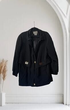 Ladies NY Classics Polyester Pea Coat Jacket Size Small